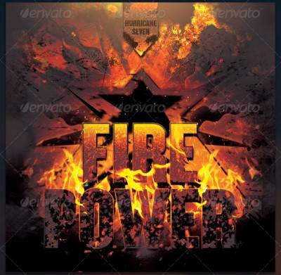 Fire Power Complete CD Cover Artwork Template