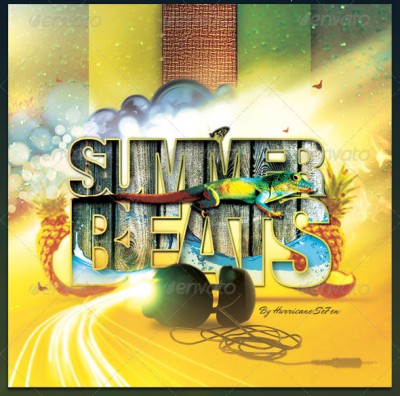 Summer Beats CD Artwork Template